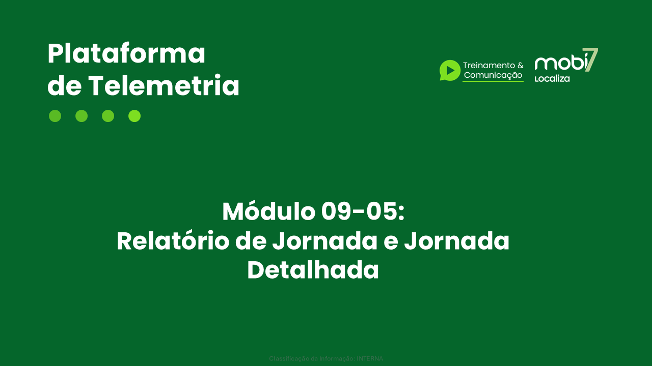Módulo 9-05: Relatório de Jornada e Jornada Detalhada
